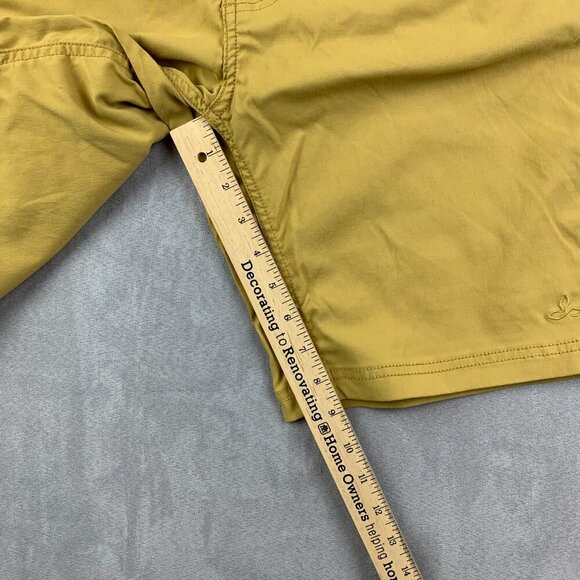 Prana Mens Shorts 34 Yellow Chino Brion 9" Nylon Stretch Outdoor Hiking UPF - Picture 7 of 11